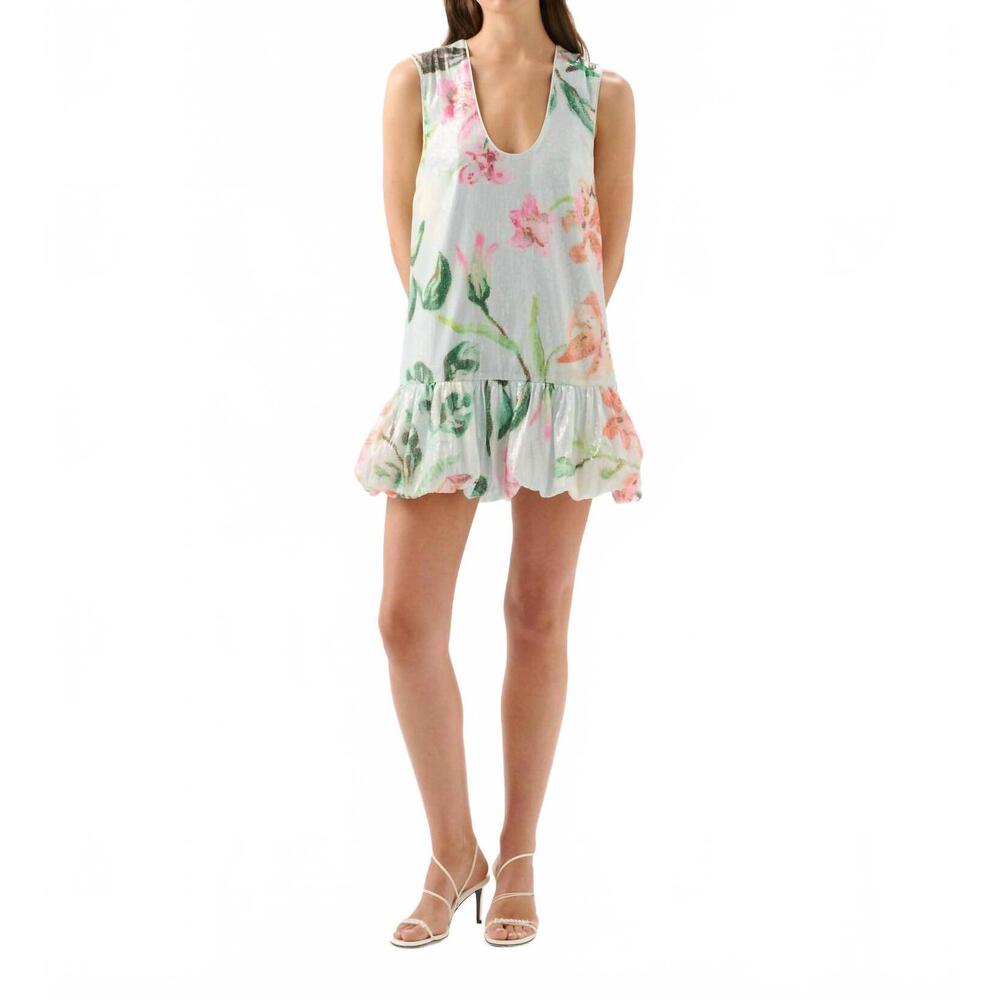 NEW ROAME bambi sequin mini dress in tucano